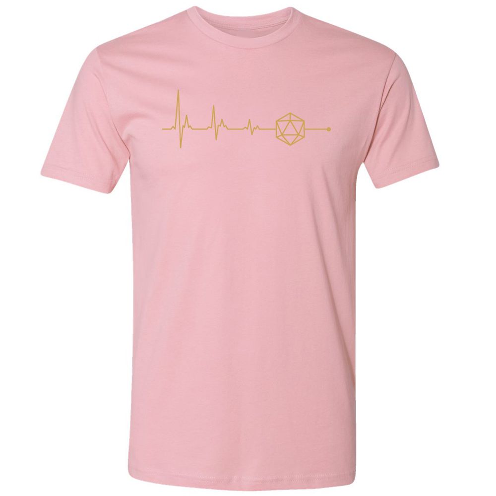 D20 Dice Is My Life Premium Unisex T-Shirt - Light Pink - 3