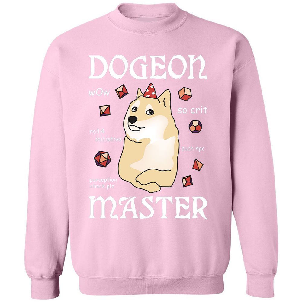 Dogeon Master Classic Unisex Sweatshirt - Light Pink - 3
