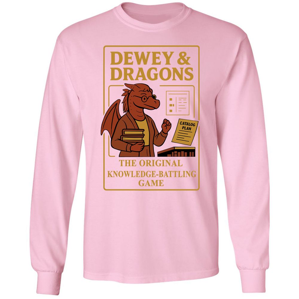 Dewey & Dragons Long Sleeve T-Shirt - Light Pink - 3