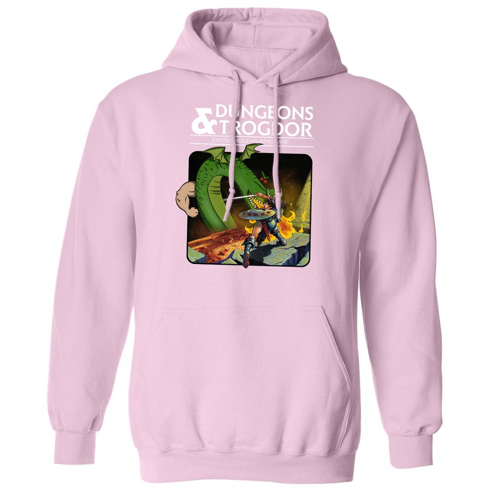 Trogdor Classic Unisex Hoodie - Light Pink - 3