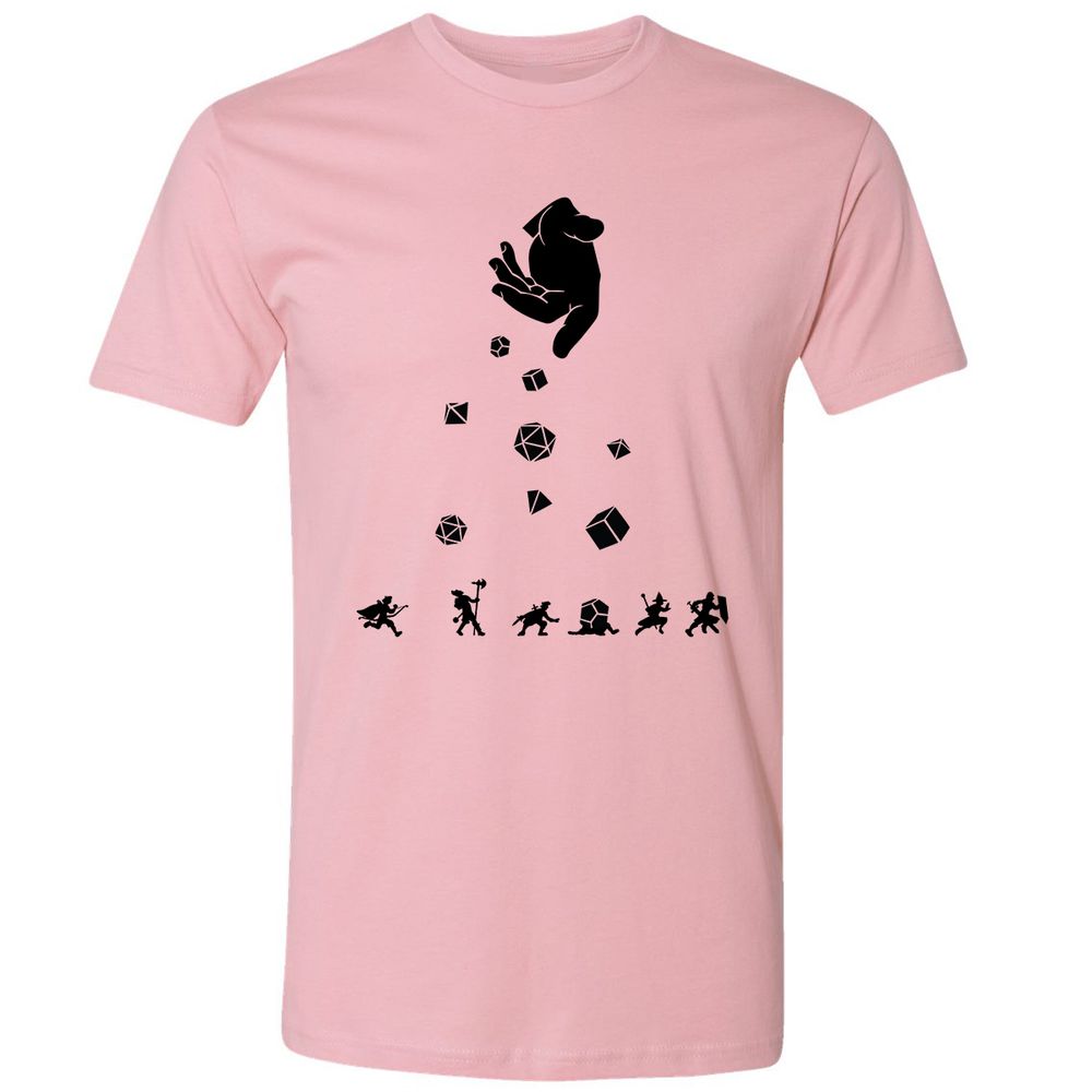 Rocks Fall, Everyone Dice Premium Unisex T-Shirt - Light Pink - 3