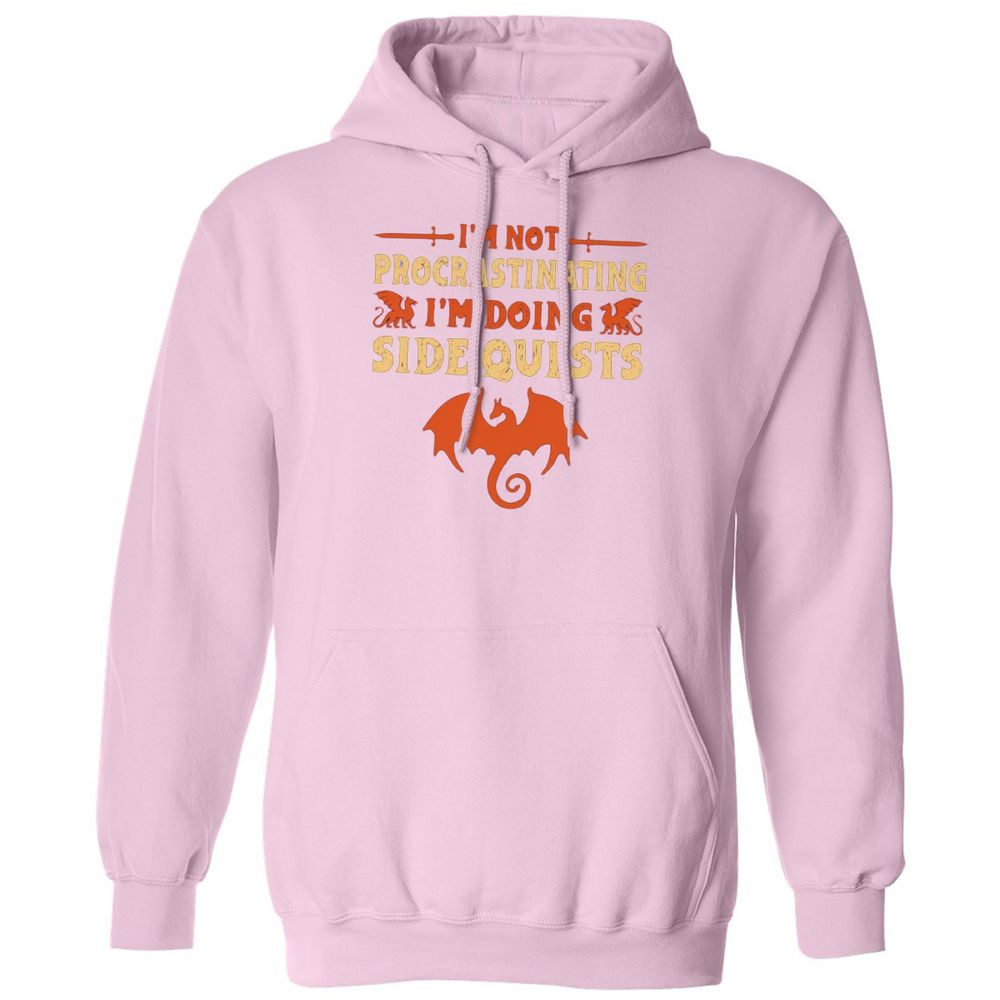I'm Doing Side Quests Classic Unisex Hoodie - Light Pink - 3