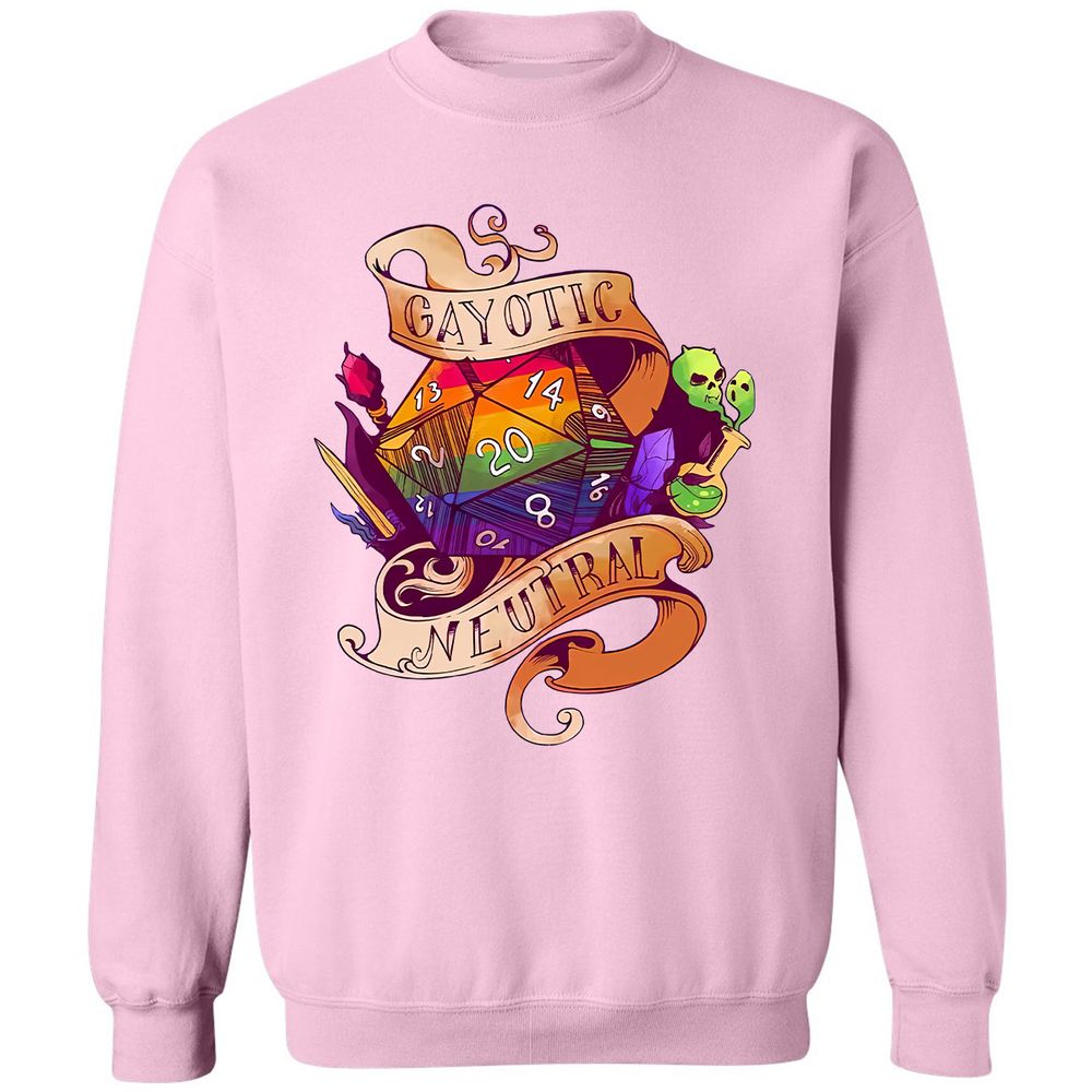 Gayotic Neutral Classic Unisex Sweatshirt - Light Pink - 3