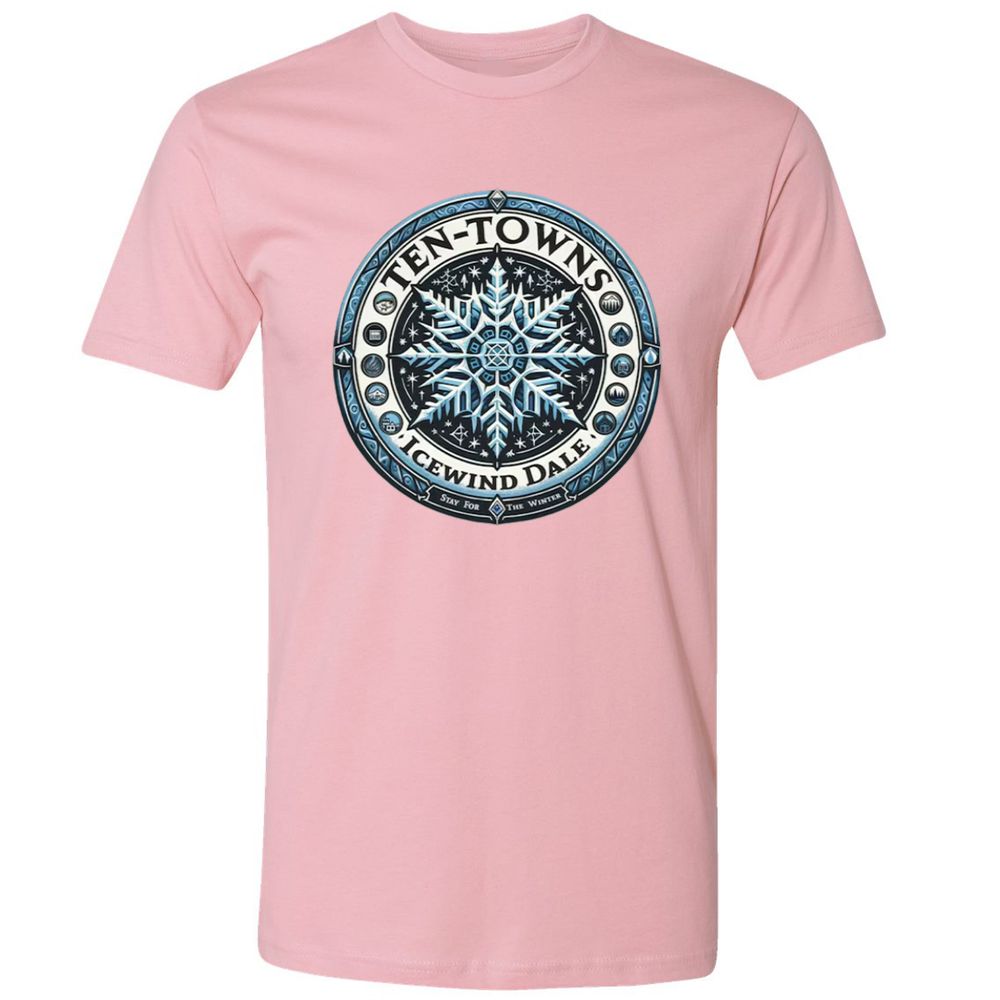 Ten-Towns Icewind Dale Premium Unisex T-Shirt - Light Pink - 3