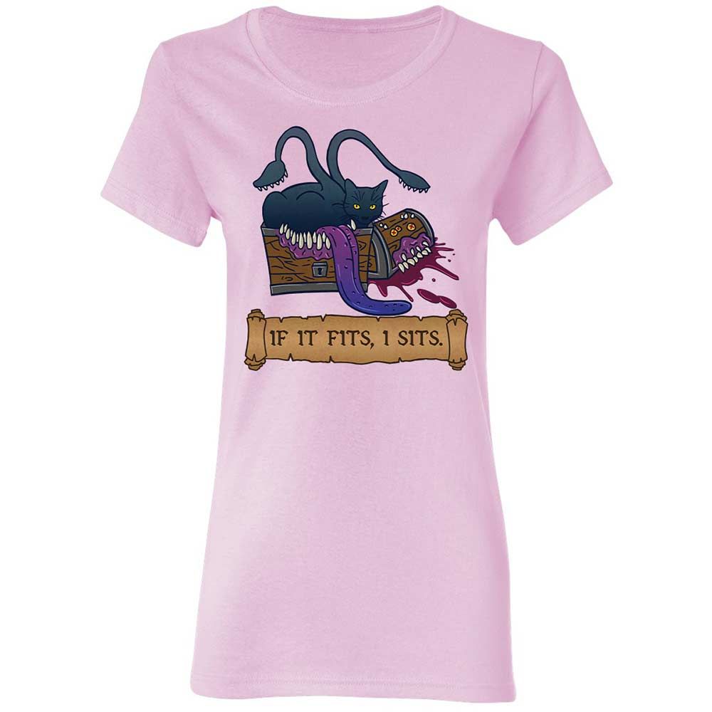 If It Fits I Sits Women's T-Shirt - Light Pink - 3