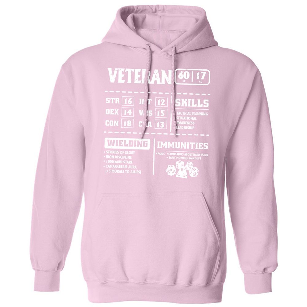 Veteran New Ver. Classic Unisex Hoodie - Light Pink - 3