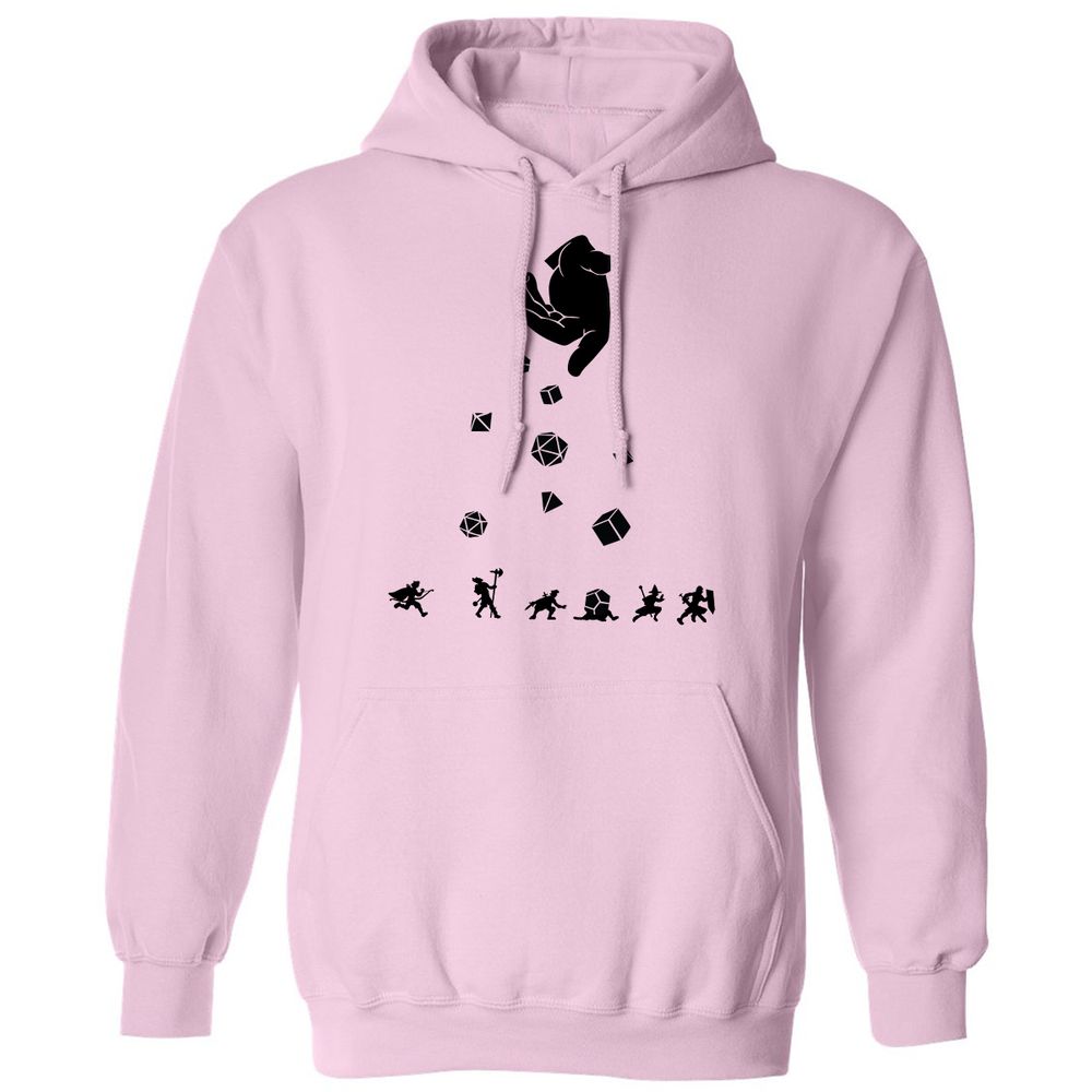 Rocks Fall, Everyone Dice Classic Unisex Hoodie - Light Pink - 3