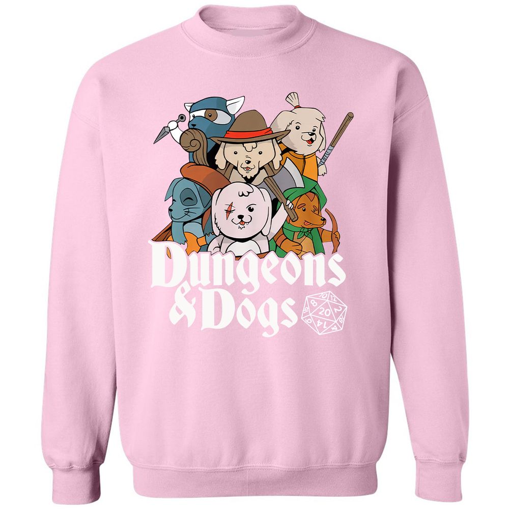 Dungeons & Dogs Classic Unisex Sweatshirt - Light Pink - 3