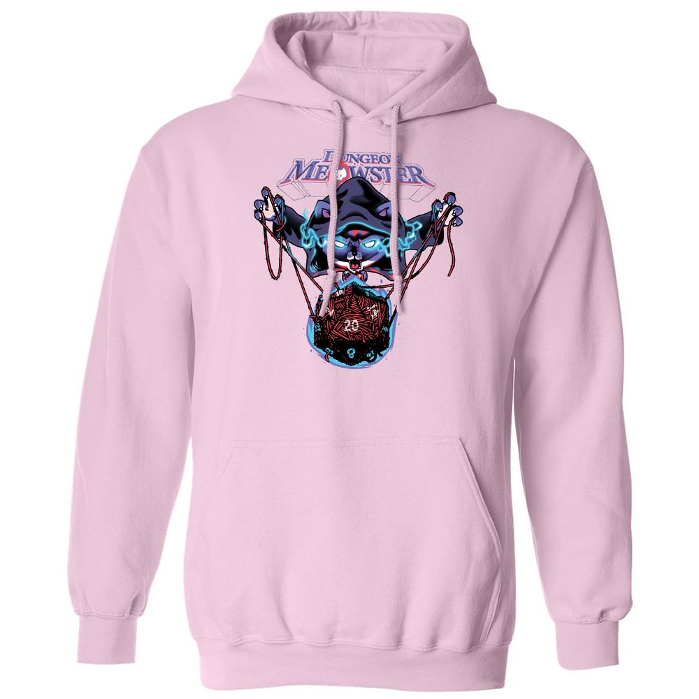 Dungeon Meowster Classic Unisex Hoodie - Light Pink - 3