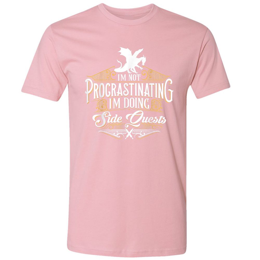 I'm Doing Side Quests Premium Unisex T-Shirt - Light Pink - 3
