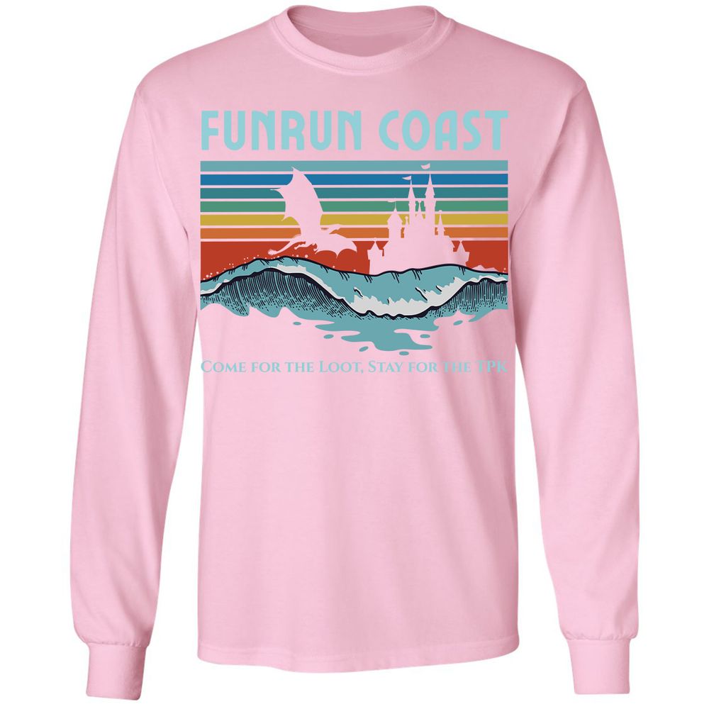 FUNRUN COAST Long Sleeve T-Shirt - Light Pink - 3