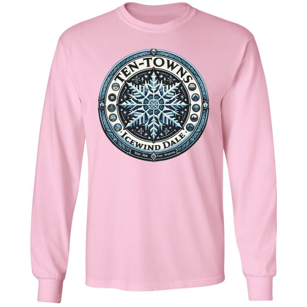 Ten-Towns Icewind Dale Long Sleeve T-Shirt - Light Pink - 3