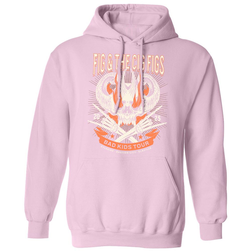 Fig and the Cig Figs, Dimension 20 Classic Unisex Hoodie - Light Pink - 3