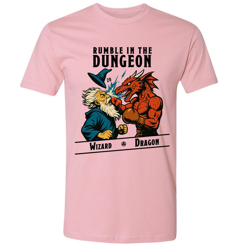 Rumble in the Dungeon Premium Unisex T-Shirt - Light Pink - 3