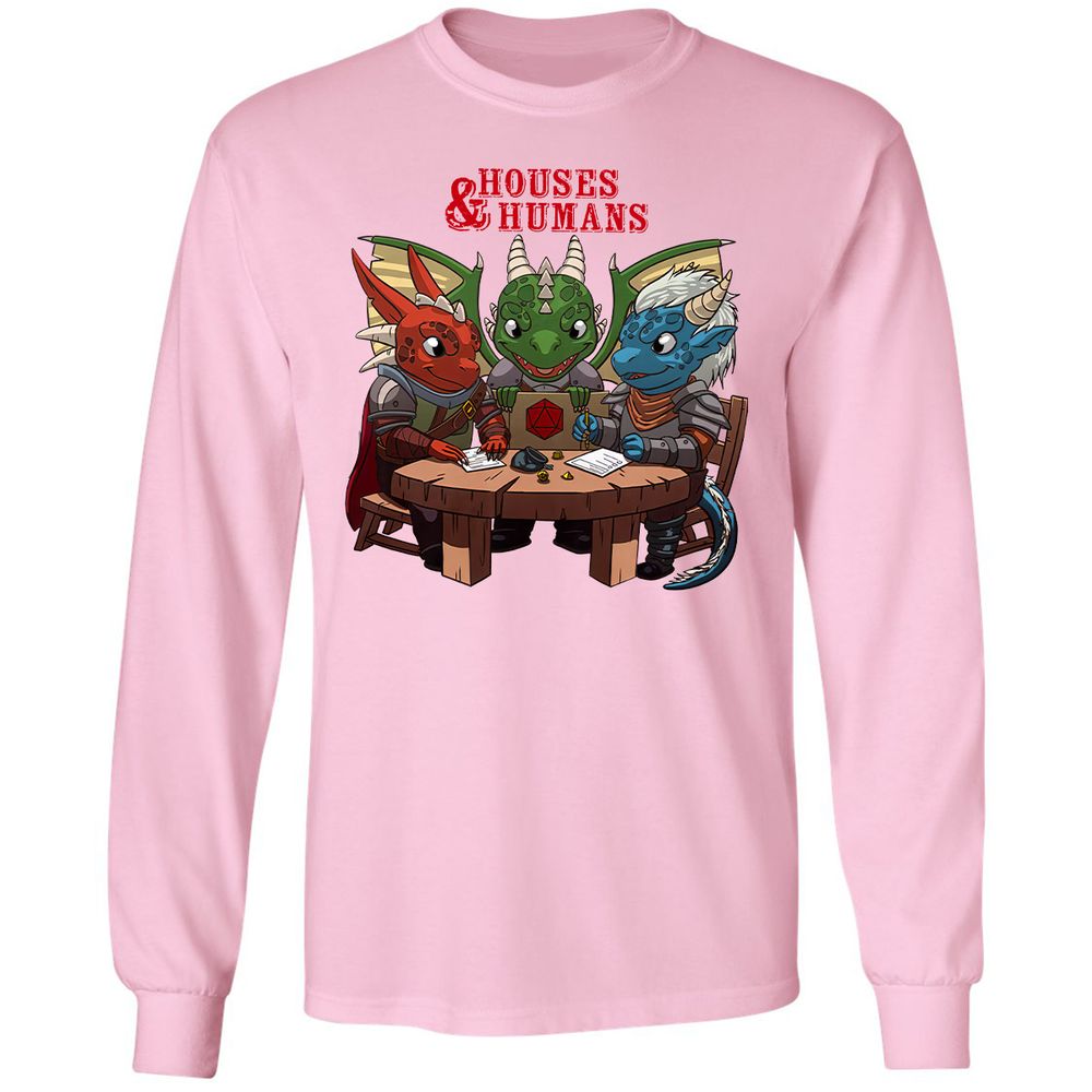 Houses & Humans Long Sleeve T-Shirt - Light Pink - 3