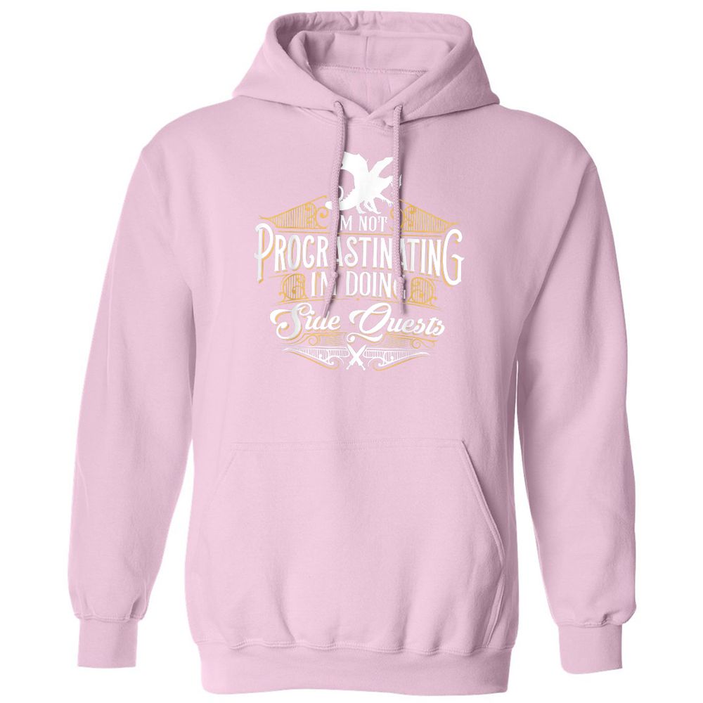 I'm Doing Side Quests Classic Unisex Hoodie - Light Pink - 3