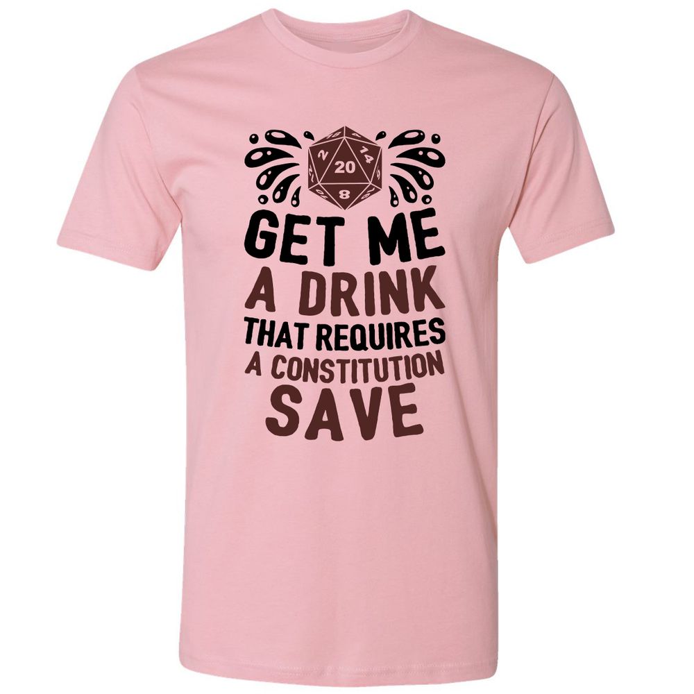 Get Me A Drink Premium Unisex T-Shirt - Light Pink - 3