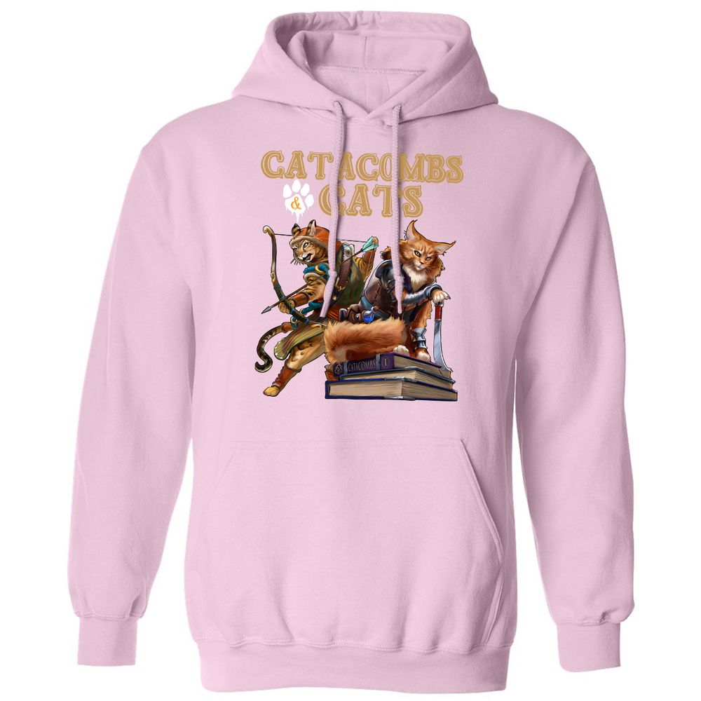 Catacombs & Cats Classic Unisex Hoodie - Light Pink - 3