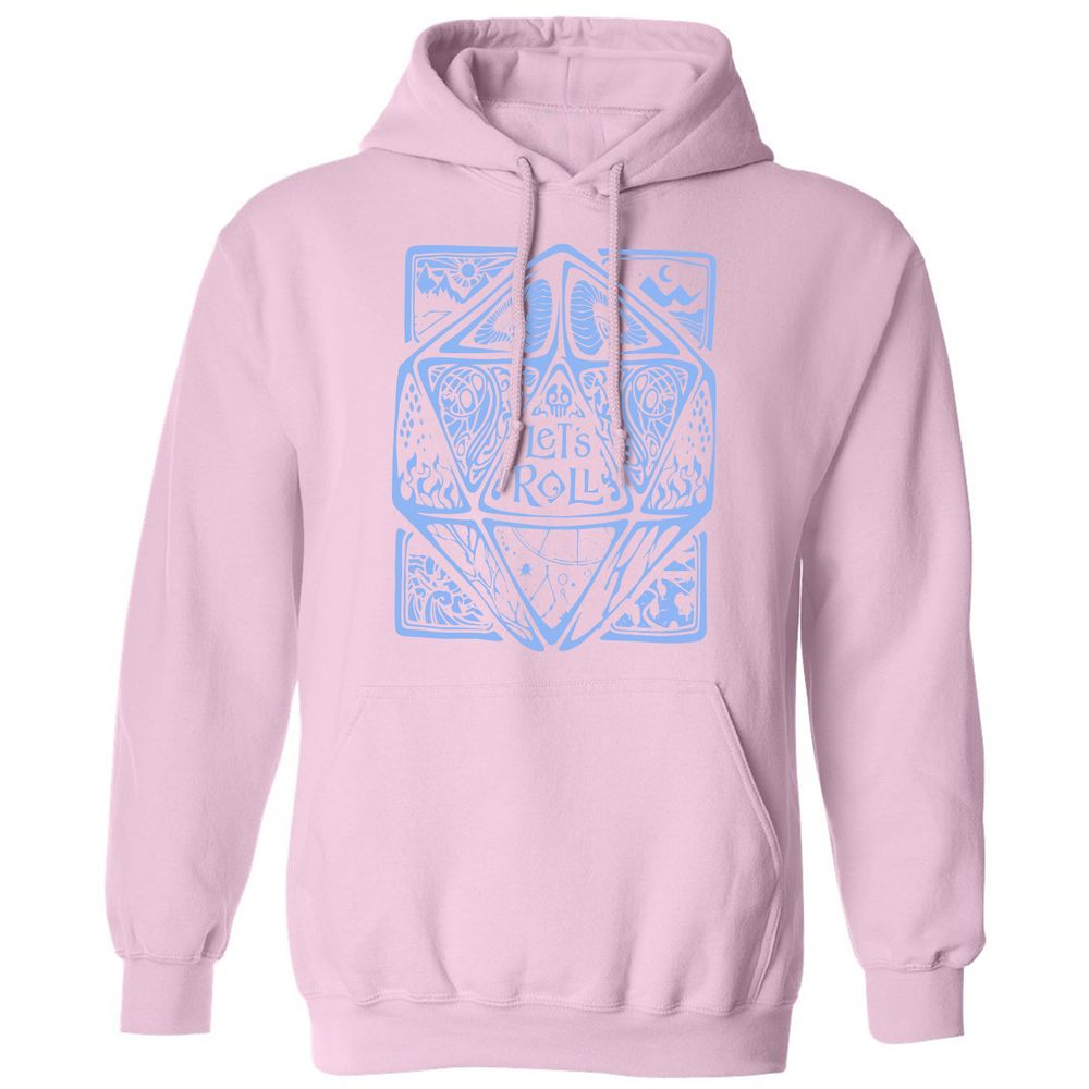 Let's Roll Classic Unisex Hoodie - Light Pink - 3