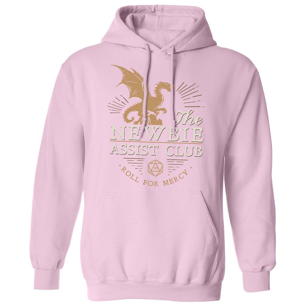 The Newbie Assist Club Classic Unisex Hoodie - Light Pink - 3