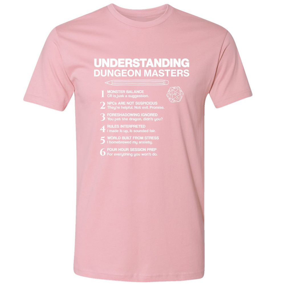 Understanding Dungeon Masters Premium Unisex T-Shirt - Light Pink - 3