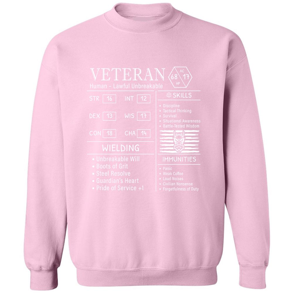 2710 veteran stats new Classic Unisex Sweatshirt - Light Pink - 3