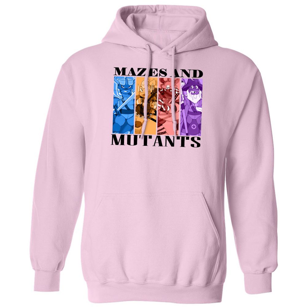 Mazes & Mutants Classic Unisex Hoodie - Light Pink - 3