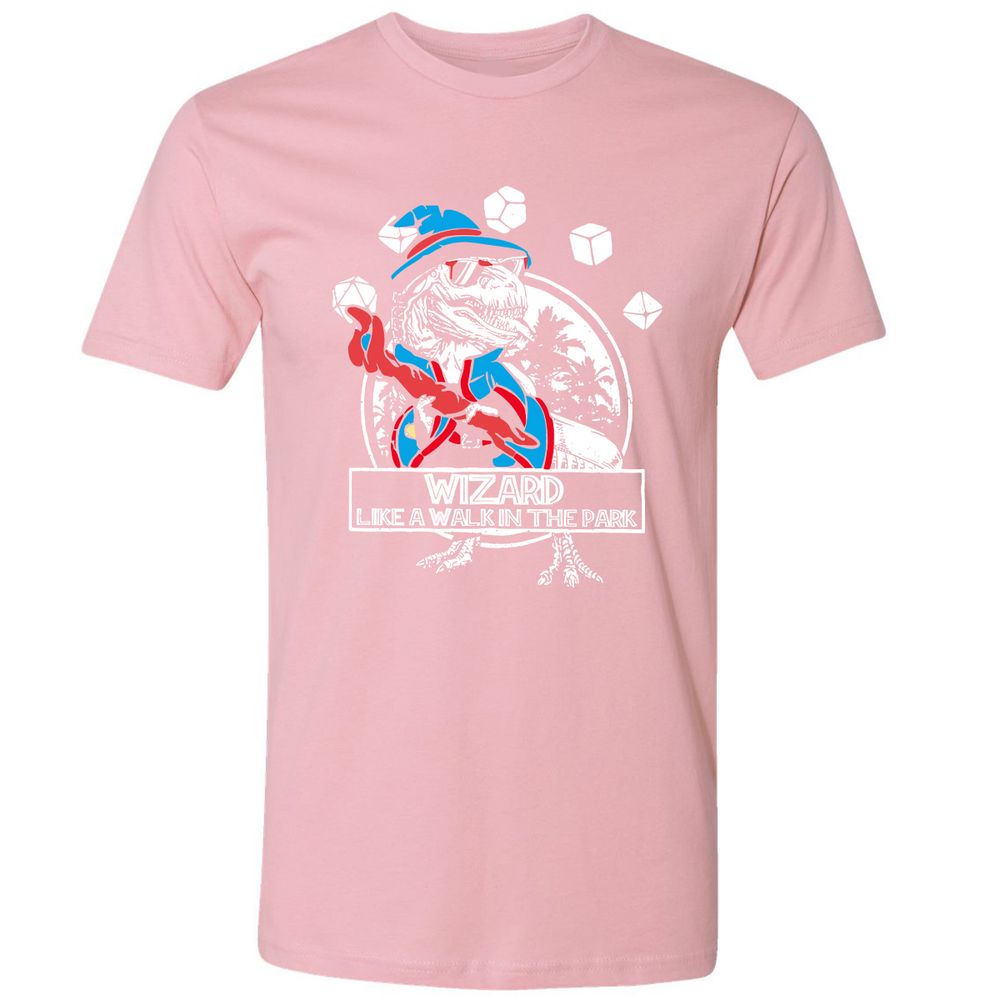 Wizard Like The Walk In The Park Premium Unisex T-Shirt - Light Pink - 3