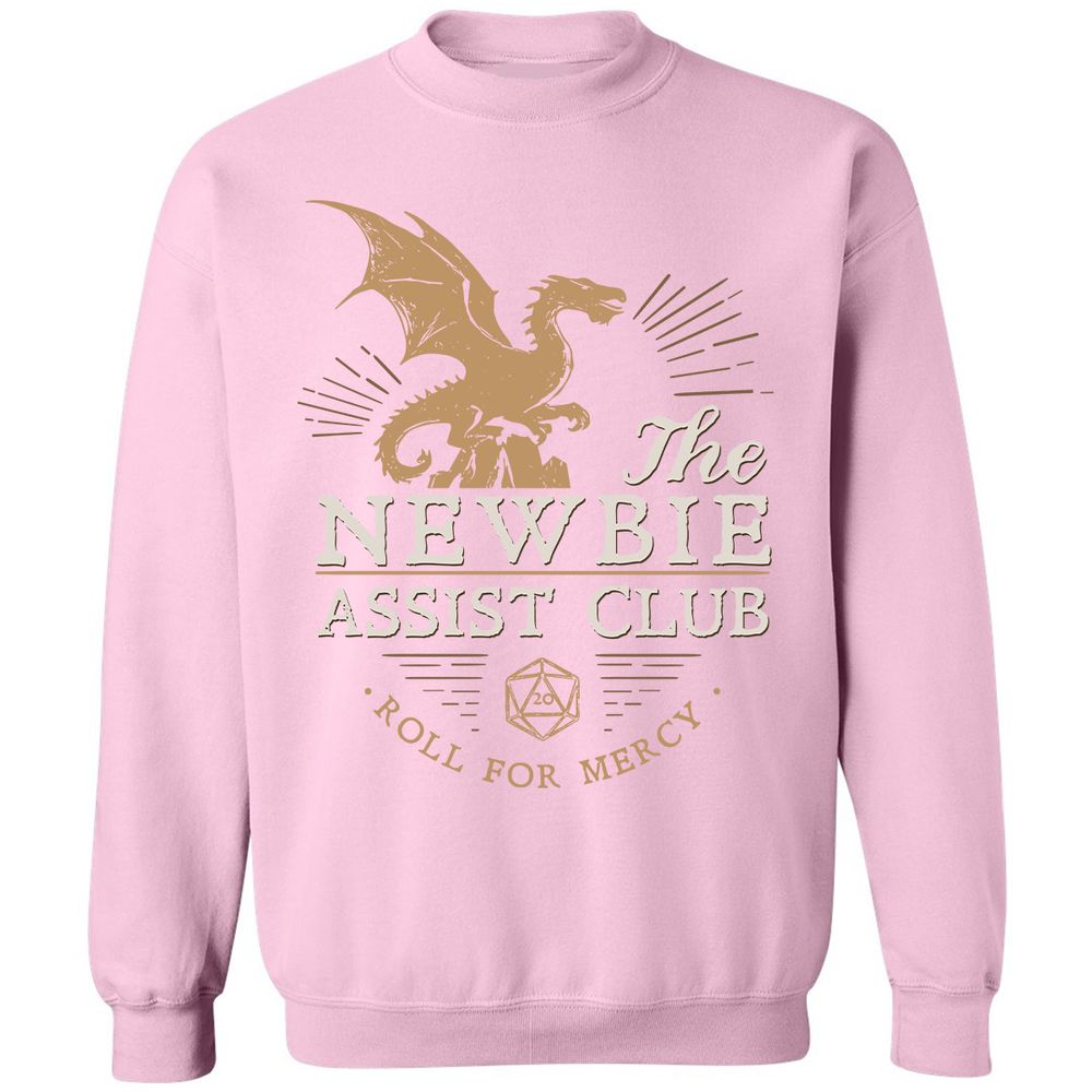 The Newbie Assist Club Classic Unisex Sweatshirt - Light Pink - 3