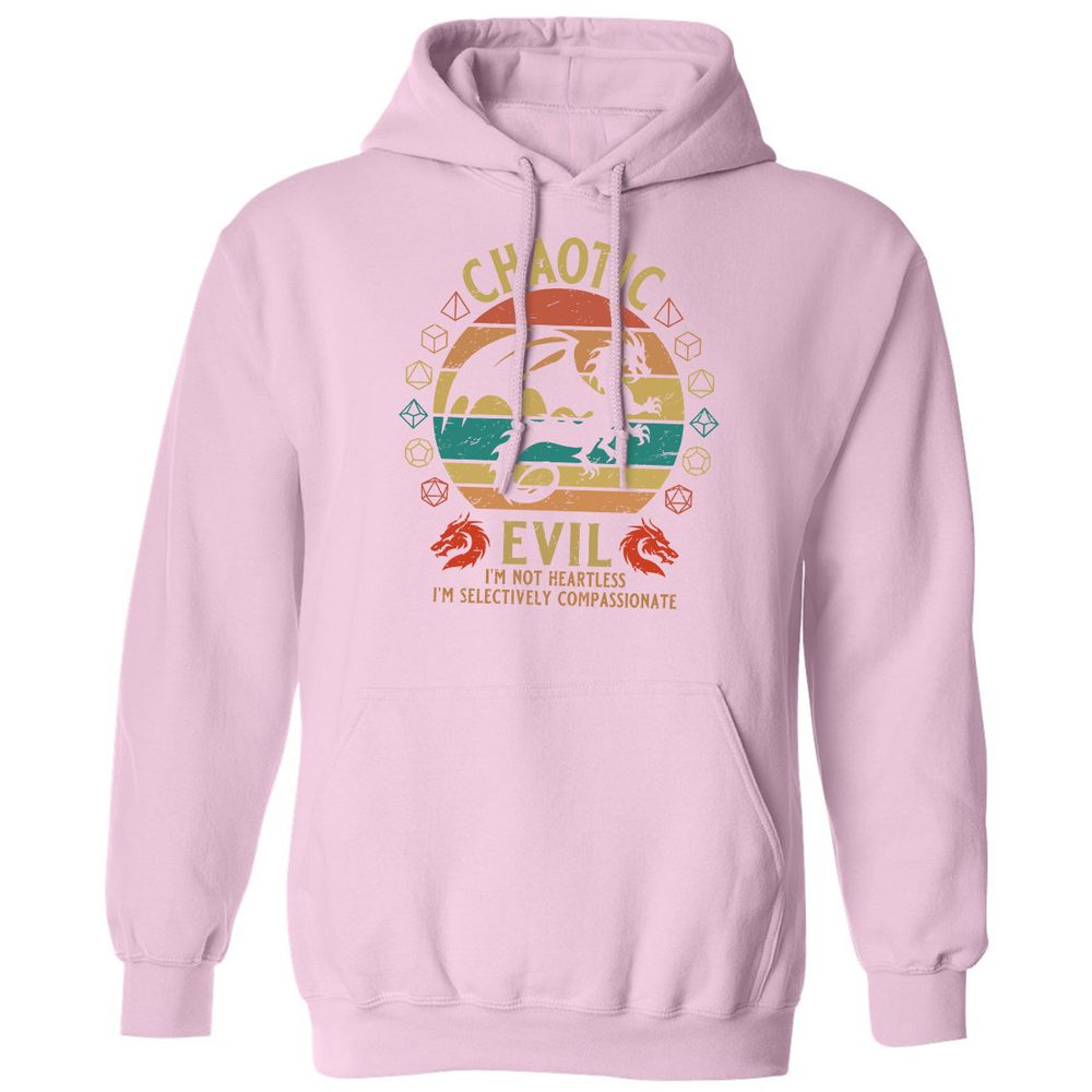 Chaotic Evil Classic Unisex Hoodie - Light Pink - 3