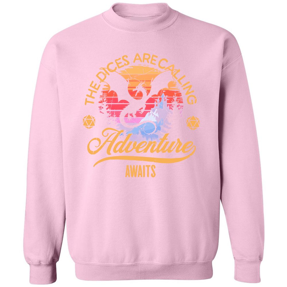 The Dices Are Calling Classic Unisex Sweatshirt - Light Pink - 3