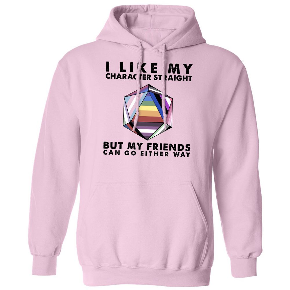 My Character Straight But Friends Can Go Either Way - Light Pink - 3