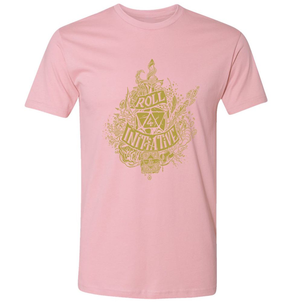 Roll Initiative Premium Unisex T-Shirt - Light Pink - 3