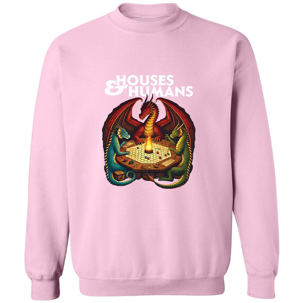Houses & Humans Classic Unisex Sweatshirt - Light Pink - 3