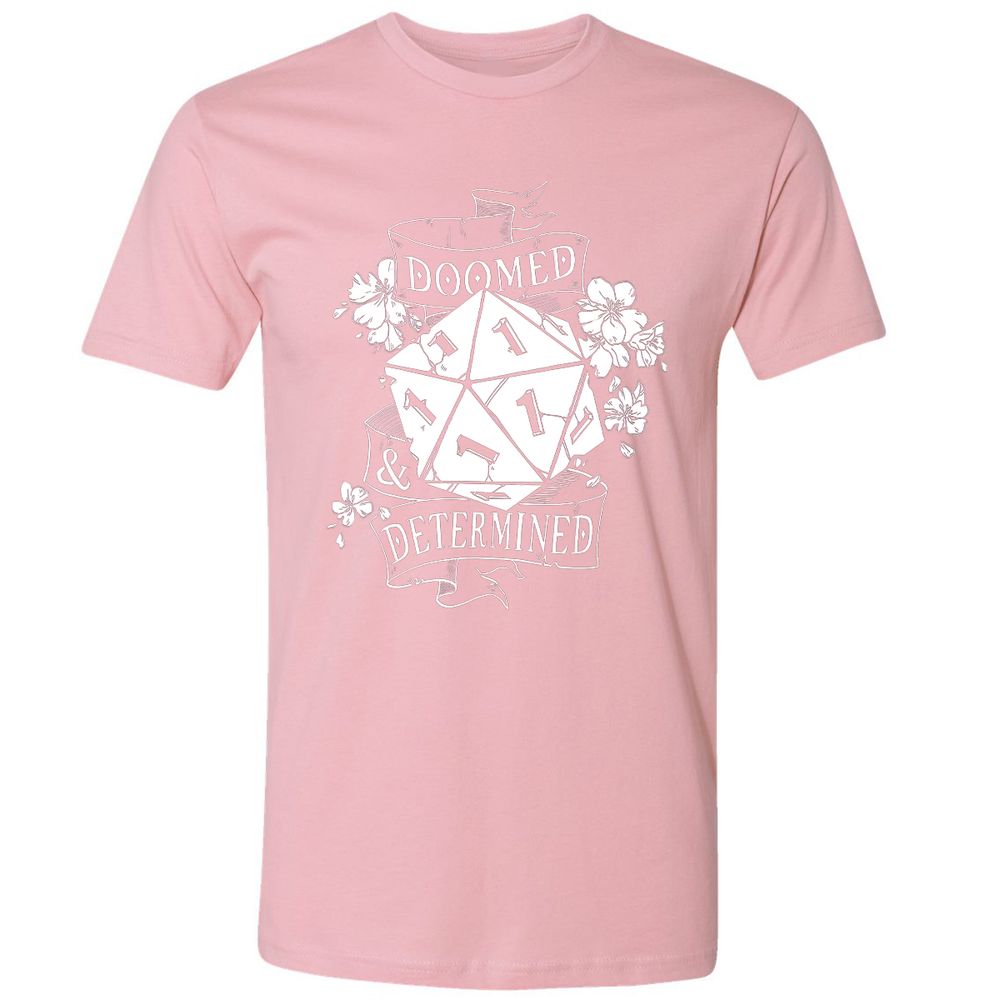 Doomed Determined Premium Unisex T-Shirt - Light Pink - 3