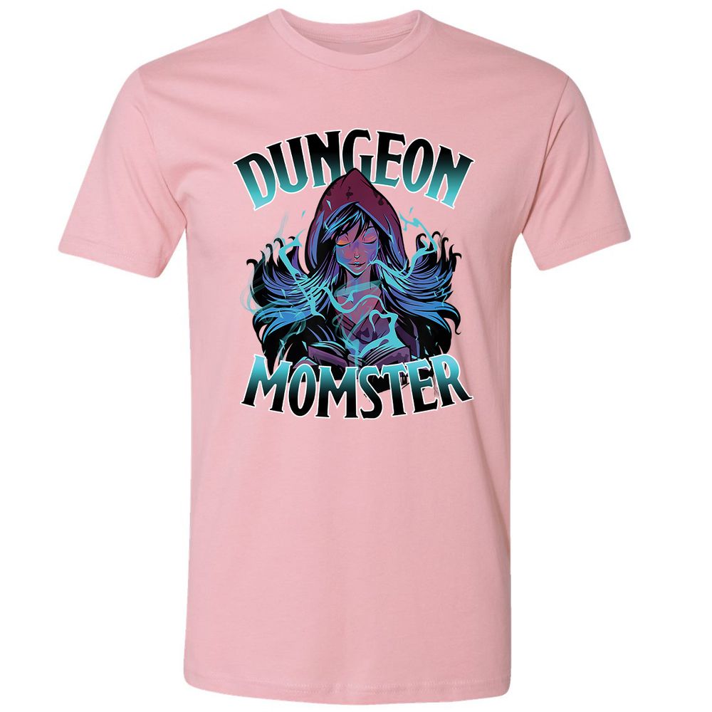 Dungeon Momster Premium Unisex T-Shirt - Light Pink - 3