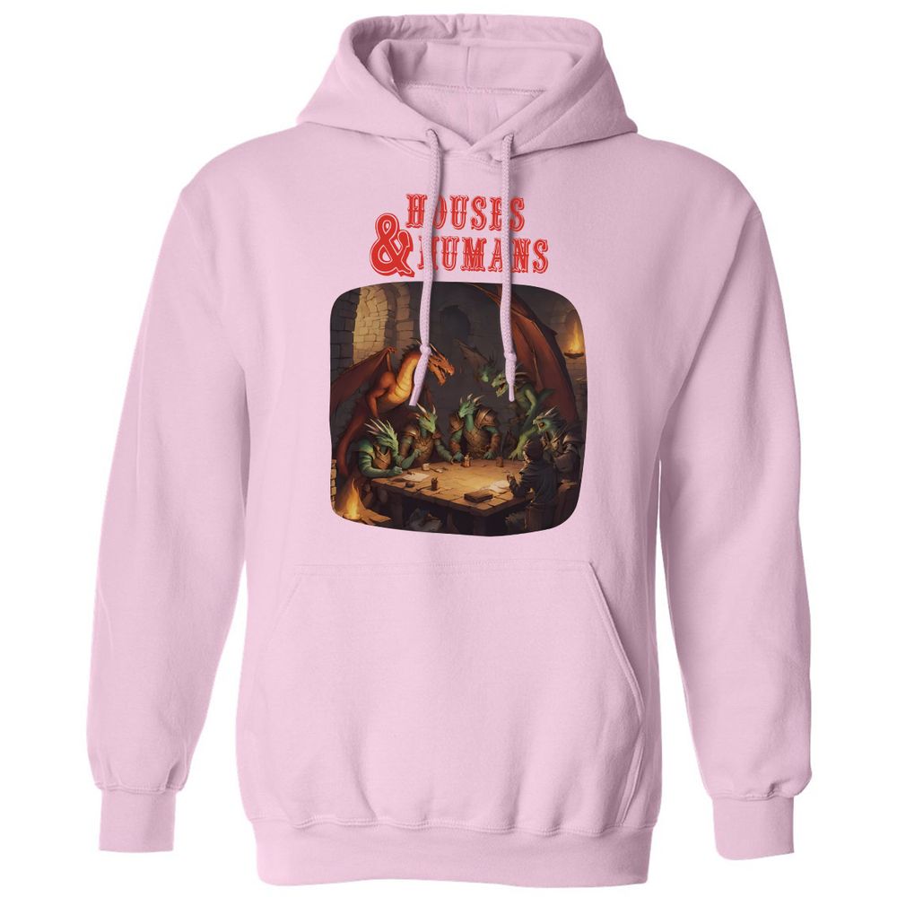 Houses And Humans Classic Unisex Hoodie - Light Pink - 3