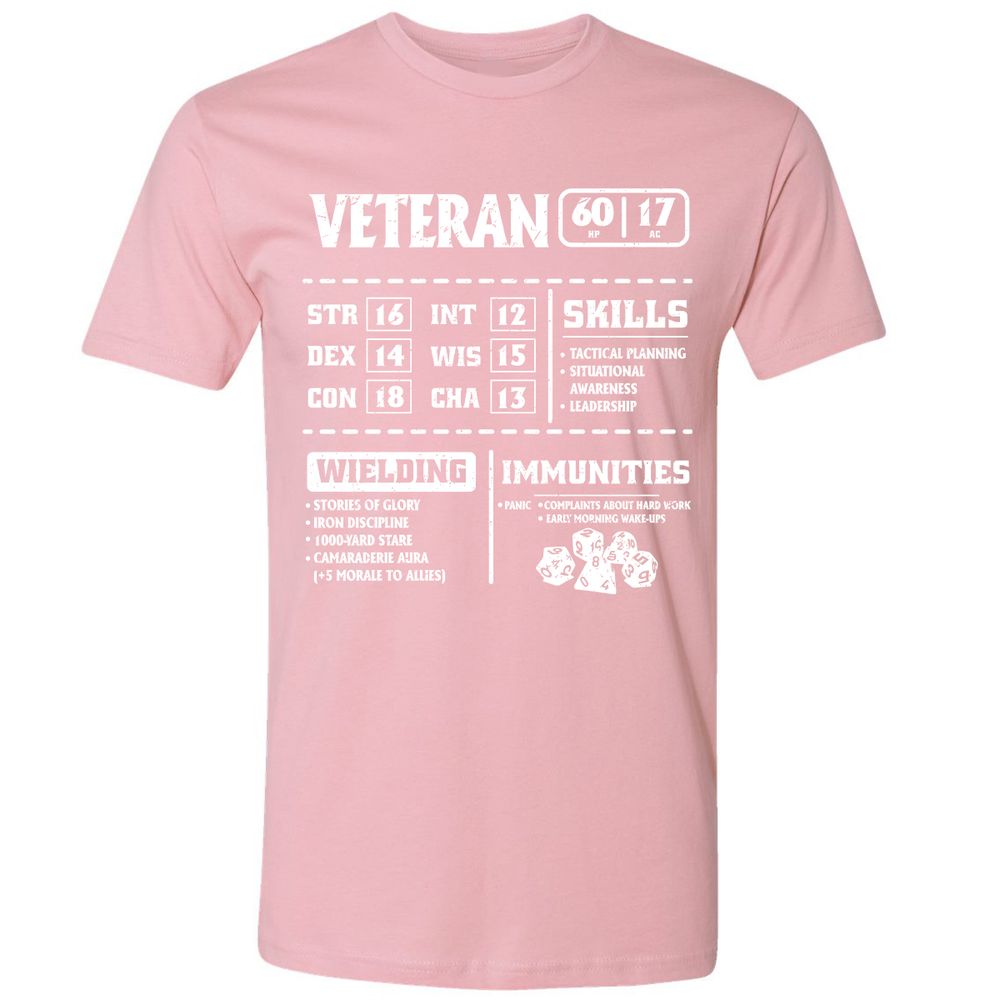 Veteran New Ver. Premium Unisex T-Shirt - Light Pink - 3