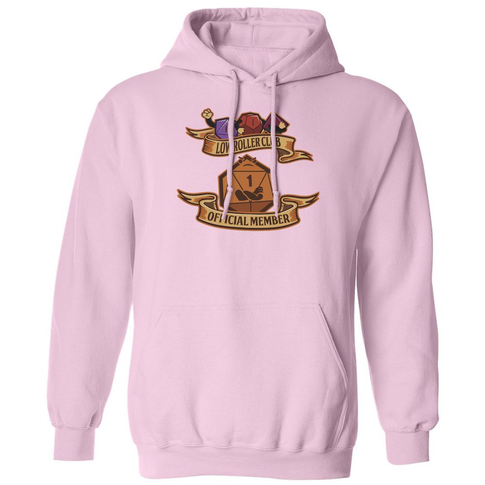 Low Roller Club Classic Unisex Hoodie - Light Pink - 3