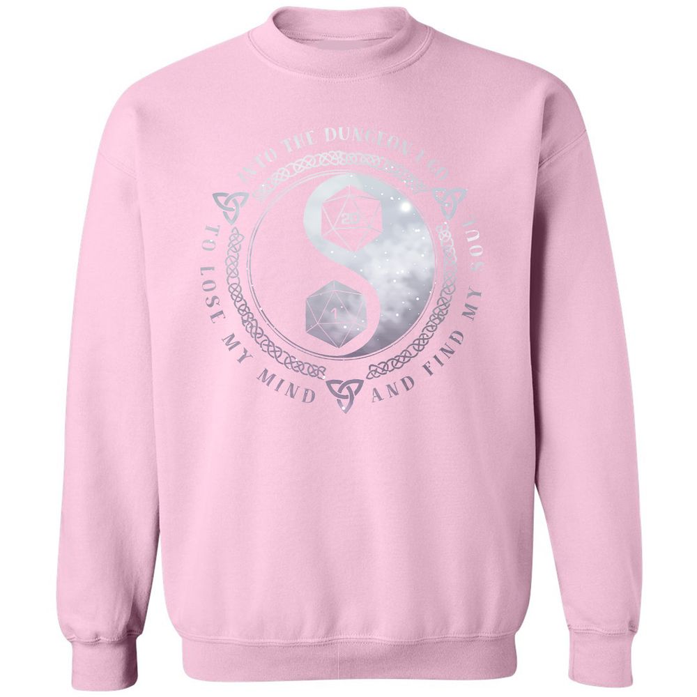 Into The Dungeon I Go Classic Unisex Sweatshirt - Light Pink - 3