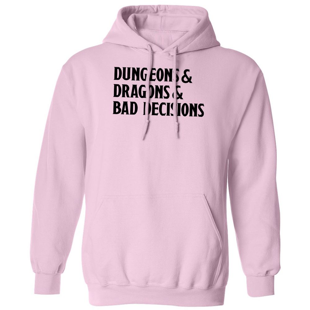 Bad Decisions Classic Unisex Hoodie - Light Pink - 3