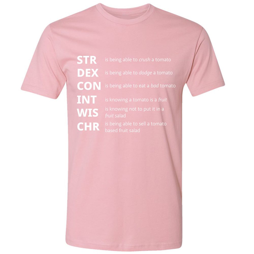 Tomato Stats – RPG Meme Edition - Light Pink - 3