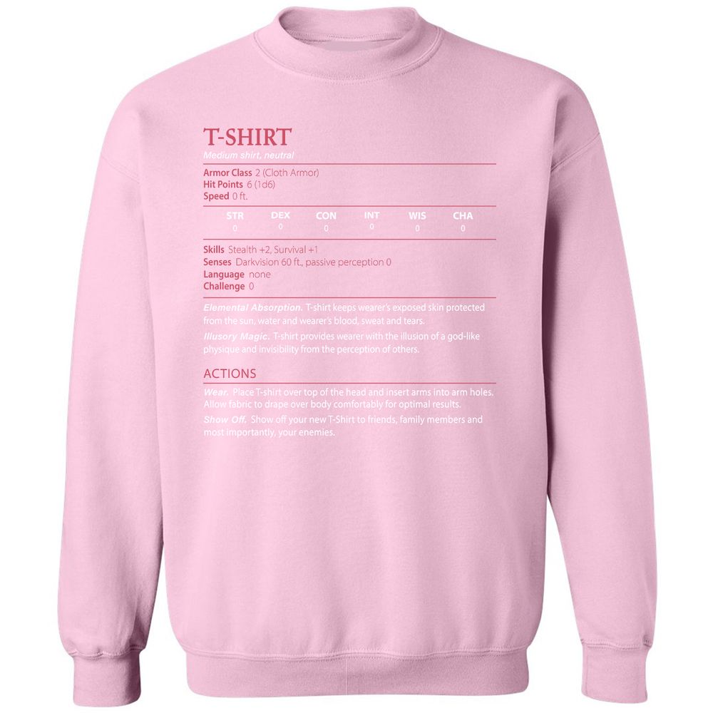 T-Shirt Classic Unisex Sweatshirt - Light Pink - 3