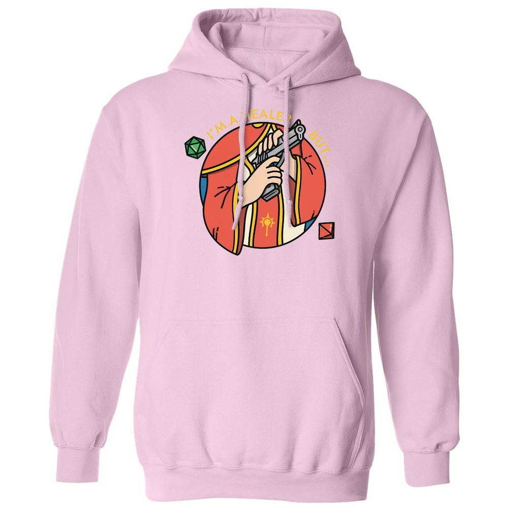 I'm A Healer But Classic Unisex Hoodie - Light Pink - 3