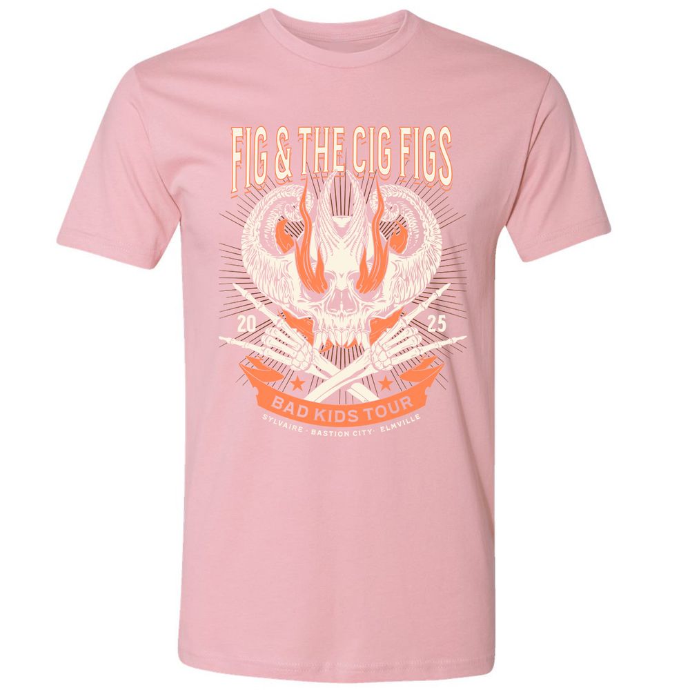 Fig and the Cig Figs, Dimension 20 Premium Unisex T-Shirt - Light Pink - 3