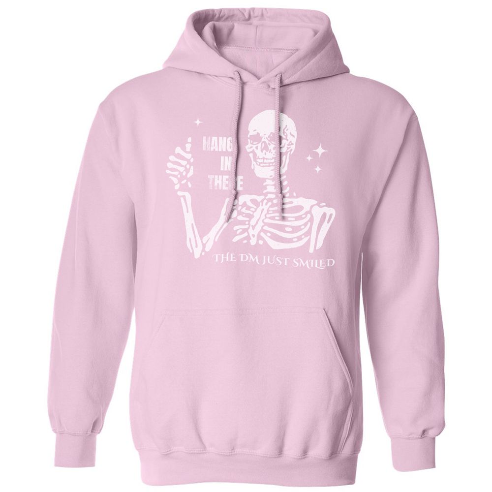 Hang In There – The DM Just Smiled Skeleton - Light Pink - 3