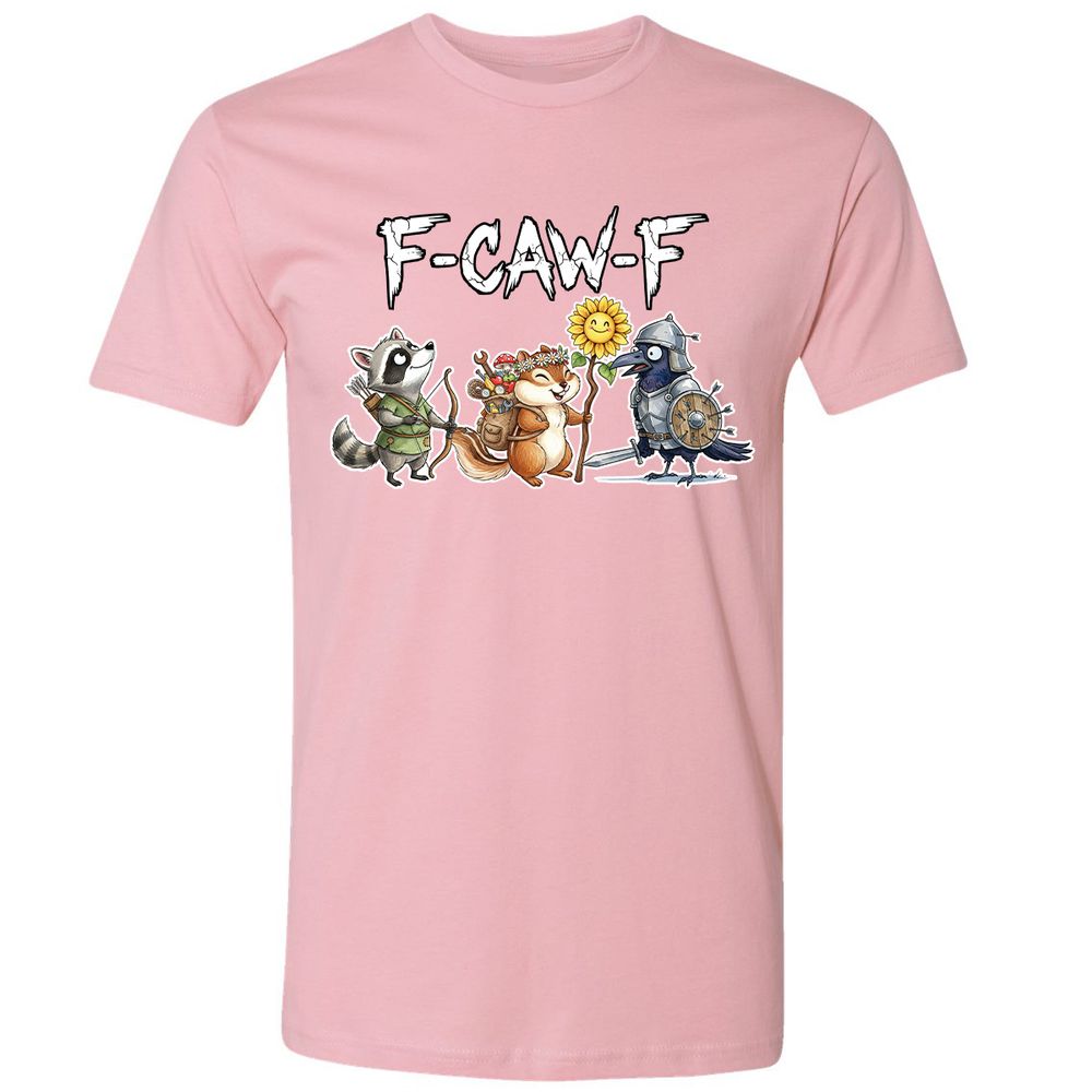 F-CAW-F Adventuring party Premium Unisex T-Shirt - Light Pink - 3