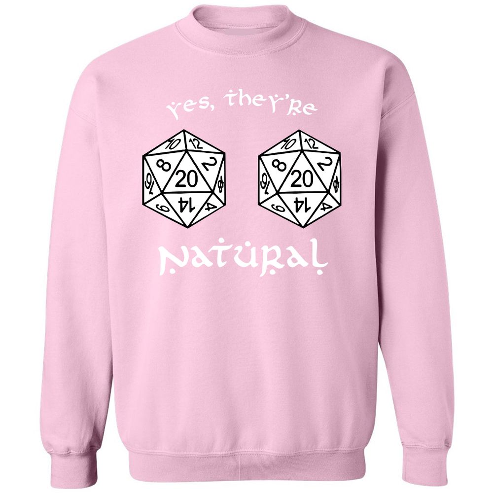 They Are Natural Classic Unisex Sweatshirt - Light Pink - 3