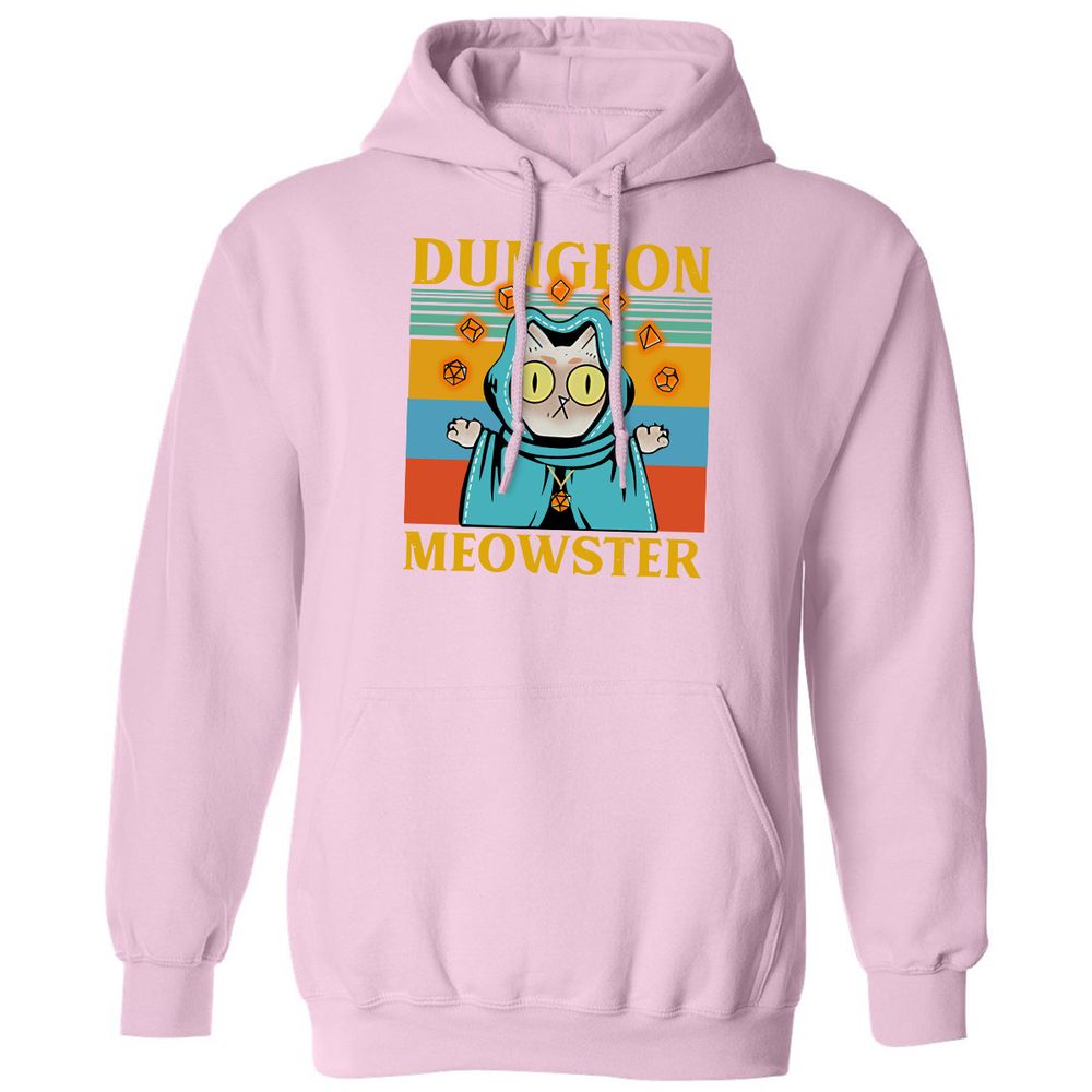 Dungeon Meowster Classic Unisex Hoodie - Light Pink - 3