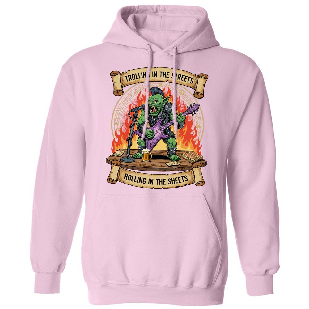 Trolling in the Streets Classic Unisex Hoodie - Light Pink - 3